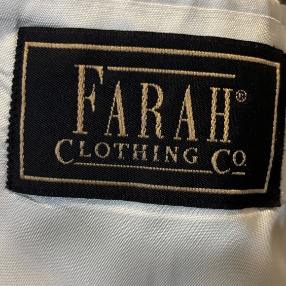 Farah Sport Coat Cream / Natural Size 42 L Two Button Woven Off White Sport Coat - Picture 4 of 12